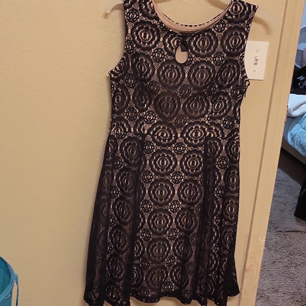 Black lace dress